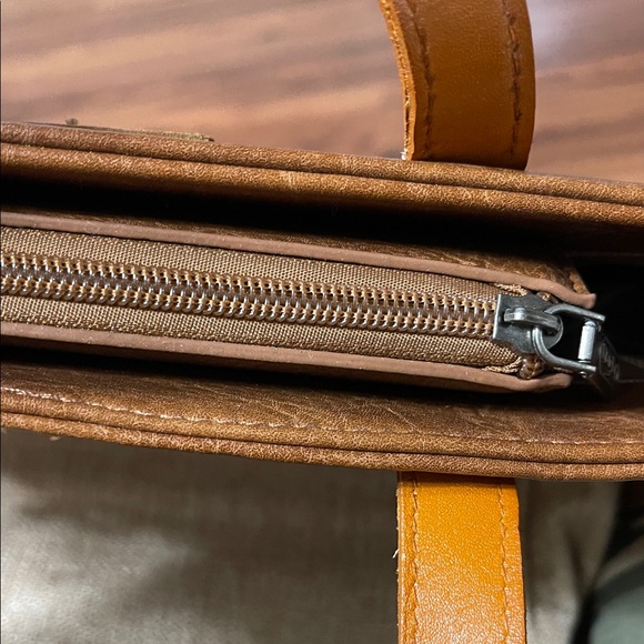 Wrangler buckin bronco rodeo Cream and Brown Tote Bag - Picture 8 of 11